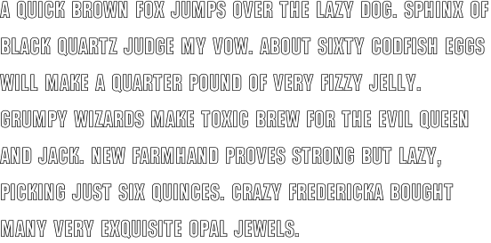 Gothic Outline Title