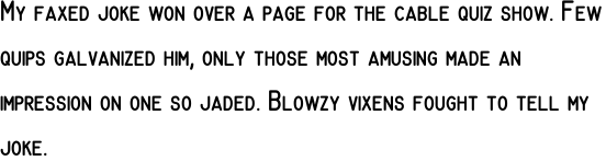 URW Gordon Condensed