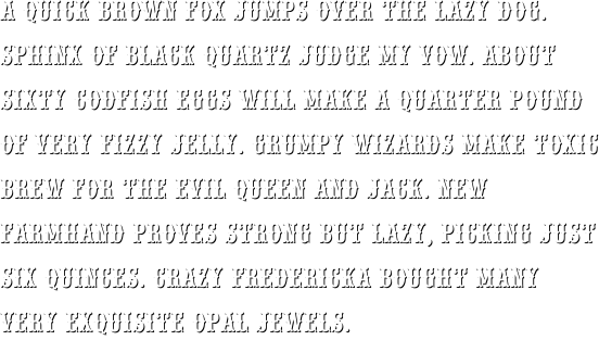 URW Wood Type Only Shadow
