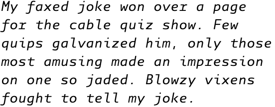 Manual Mono Multilingual Italic