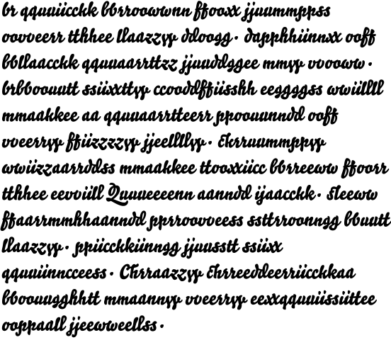 Bello Script Ligatures