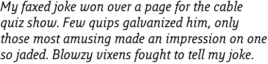 Fresco Informal Sans Normal Italic OT