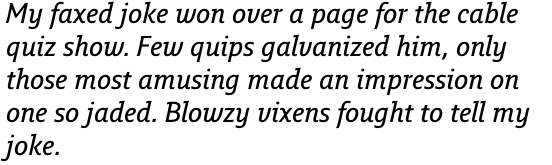 Fresco Informal Sans Semi Bold Italic OT