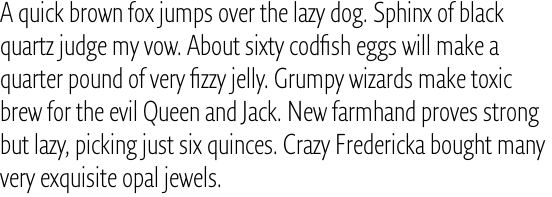 Fresco Sans Condensed Light OT