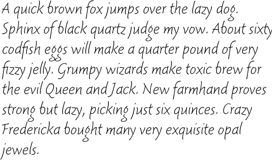 Fresco Script Sans Light OT