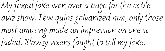 Fresco Script Sans Light OT
