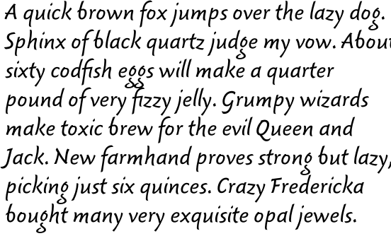Fresco Script Sans Semi Bold OT