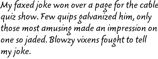 Fresco Script Sans Semi Bold OT