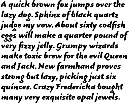 Fresco Script Sans Black OT