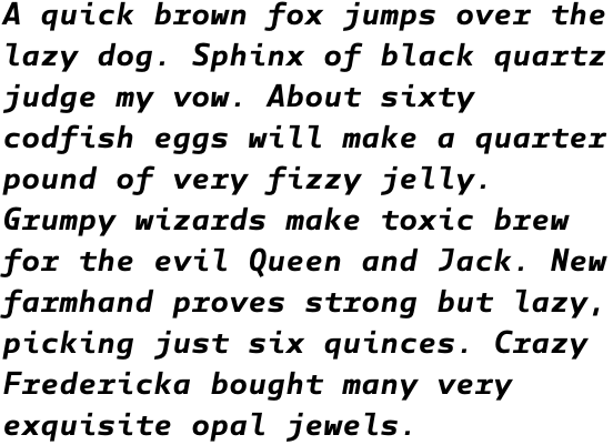 Manual Mono Bold Italic OT