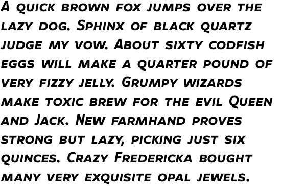 Speech Bold Italic Caps TF OT