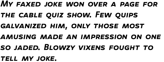 Speech Bold Italic Caps TF OT
