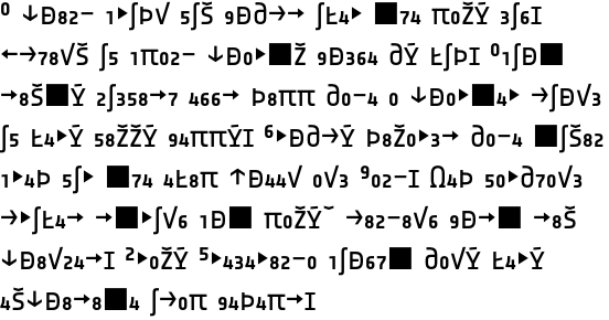 Notes Style Regular Caps Expert OT