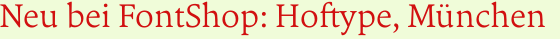 Freefont Arbos Light von Hoftype bei FontShop