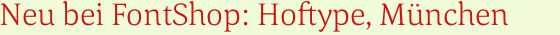 Corda Logt von Hoftype bei FontShop