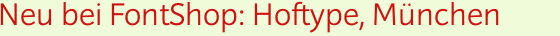 Sonus Light von Hoftype bei FontShop Sonus Light von Hoftype bei FontShop